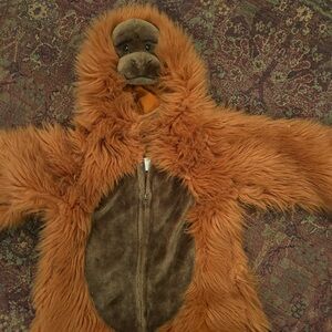Furry Orange Monkey Costume